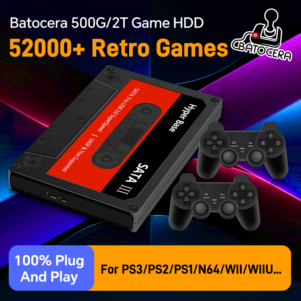 Retro Gaming Emulator Pc - Hard Drive Game Retro Batocera 500G