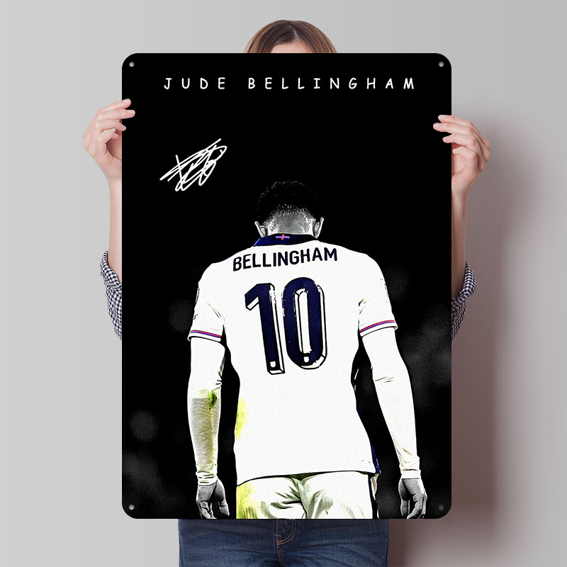 Retro Gaming Jersey - Poster Jersey Sepak Bola Bellingham dari