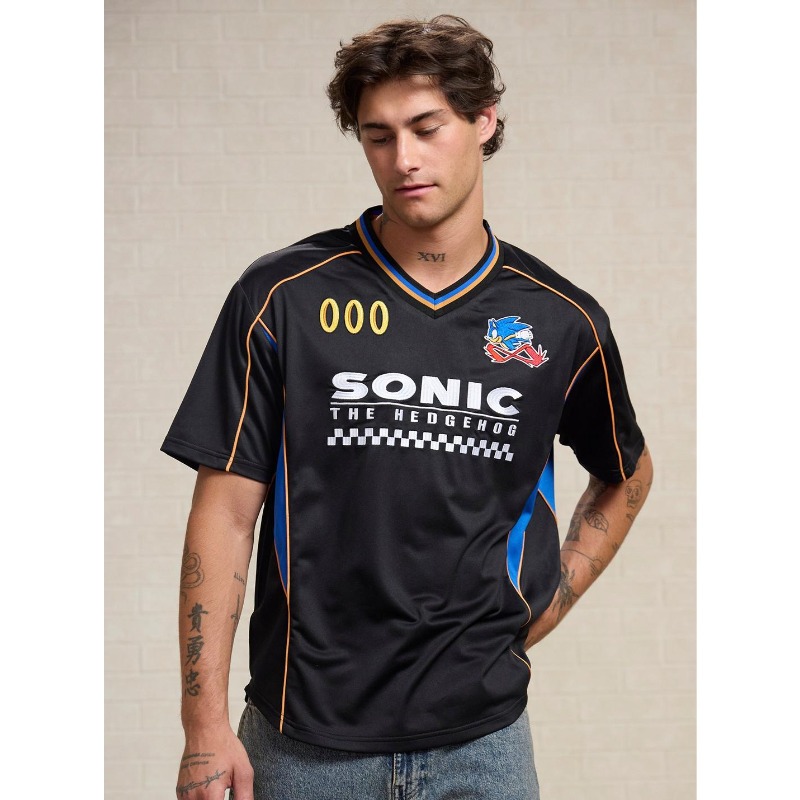 Retro Gaming Jersey - Kaos Jersey Olahraga Anime Sonic The