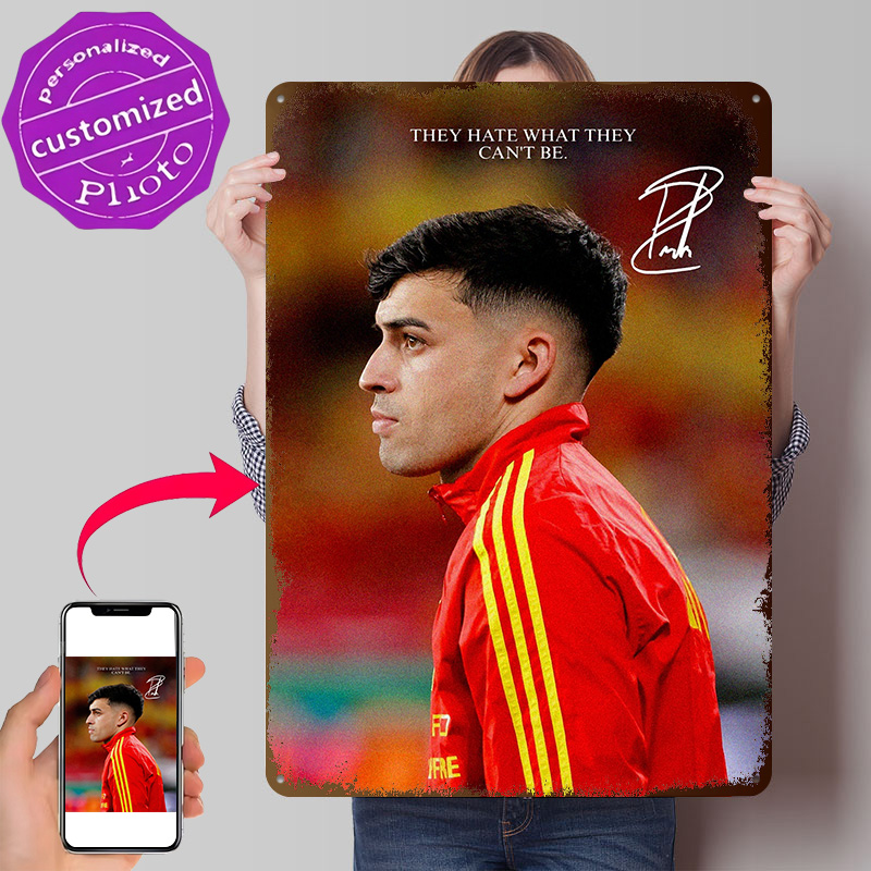 Retro Gaming Jersey - Poster Tekstur Cetak 3D Jersey Pedri