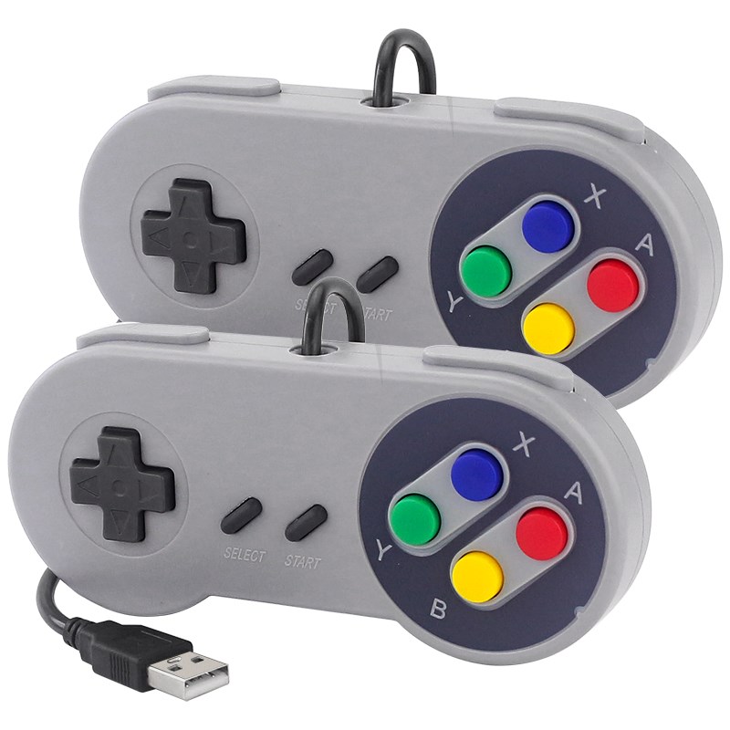 Retro Gaming Raspberry Pi 5 - Gamepad USB kontroler Game, 2 buah