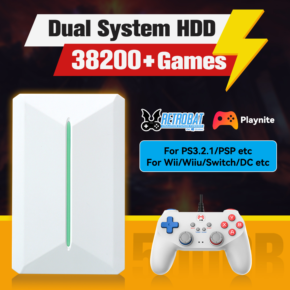 Retro Gaming Devices - Sistem Retrobat & Playnite HDD konsol