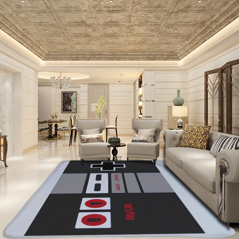 Karpet bermain 3D dicetak pema - Retro Gaming Rug ulasan dan harga