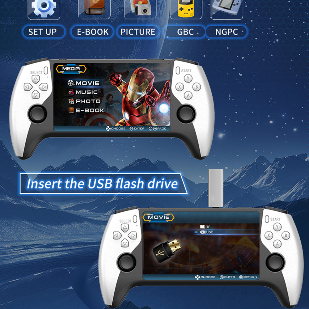 Konsol Game Genggam 2026 New S - Retro Gaming Upscaler ulasan dan harga