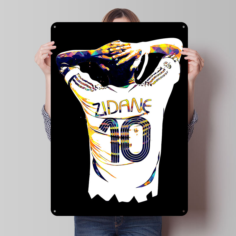 Poster Logam Jersey Sepak Bola - Retro Gaming Jersey ulasan dan harga