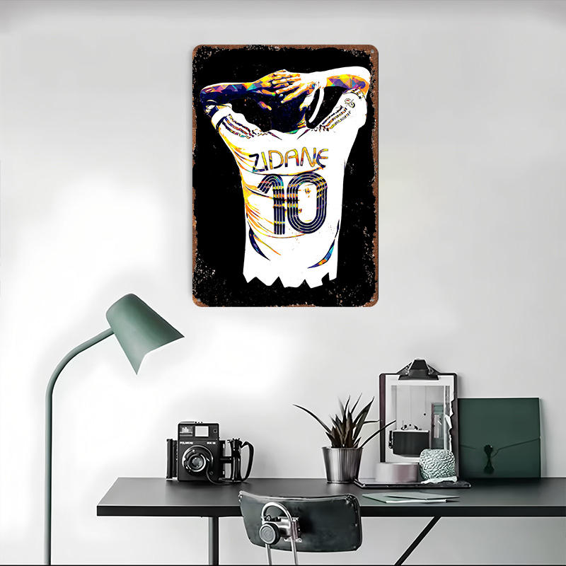 Poster Logam Jersey Sepak Bola - Retro Gaming Jersey ulasan dan harga