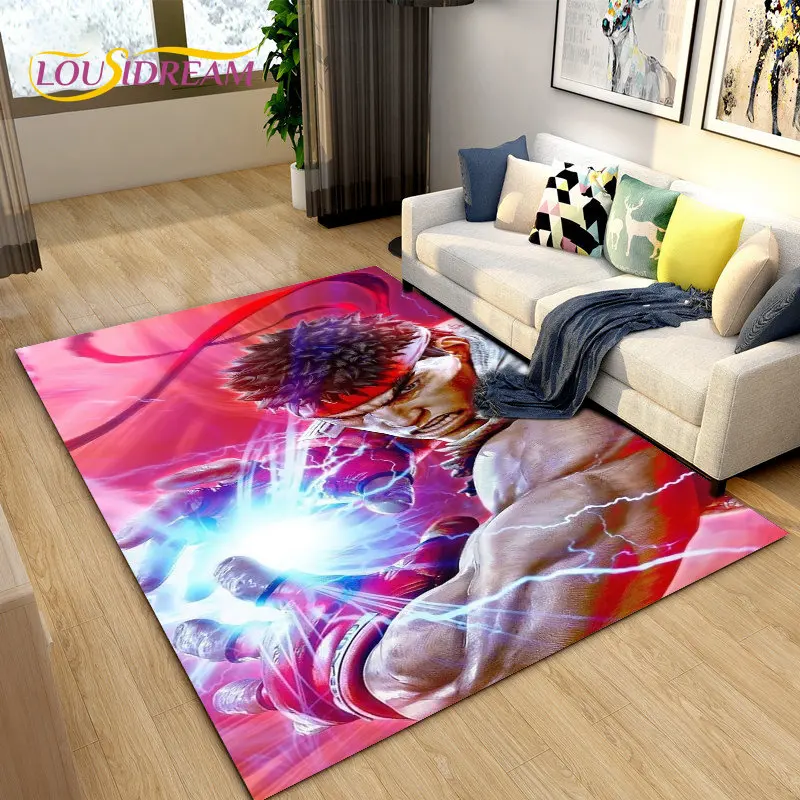 Karpet Area Gamer Street Fight - Retro Gaming Rug ulasan dan harga