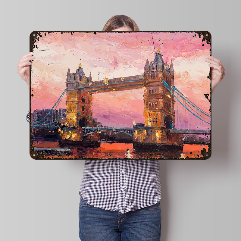 Poster Logam Perjalanan ke Lon - Retro Gaming London ulasan dan harga