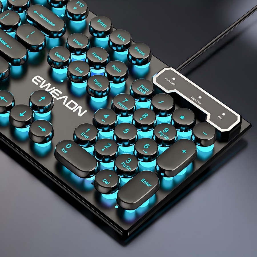 Keyboard Gaming Mesin Ketik EW - Retro Gaming Setup ulasan dan harga