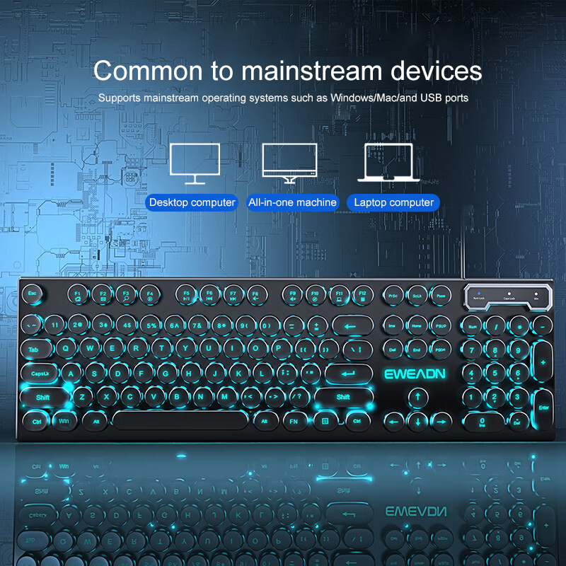 Keyboard Gaming Mesin Ketik EW - Retro Gaming Setup ulasan dan harga