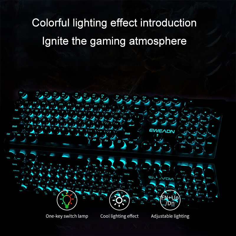 Keyboard Gaming Mesin Ketik EW - Retro Gaming Setup ulasan dan harga