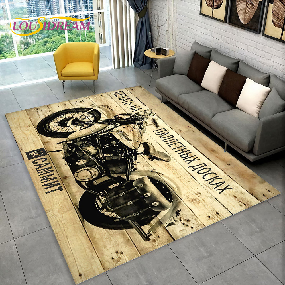 3D Retro Antik Motor Luas Karp - Retro Gaming Rug ulasan dan harga