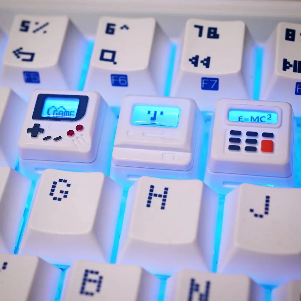 K-04 Set Keycap Retro Transpar - Retro Gaming Setup ulasan dan harga
