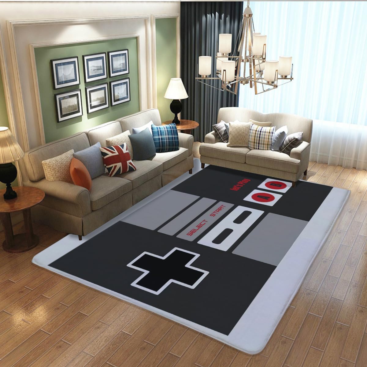Karpet Bertema Pengontrol NES  - Retro Gaming Rug ulasan dan harga