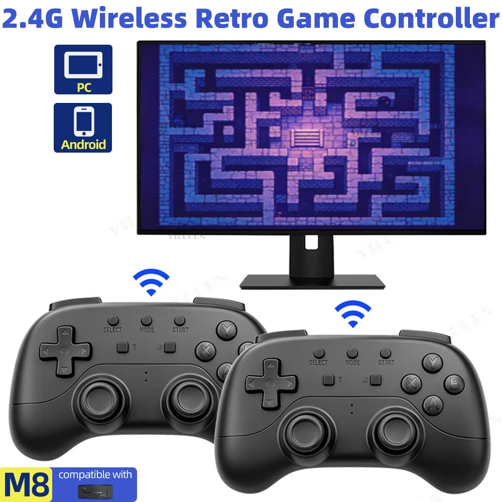 Gamepad Nirkabel 2.4G Tanpa Pe - Retro Gaming Emulator Pc ulasan dan harga