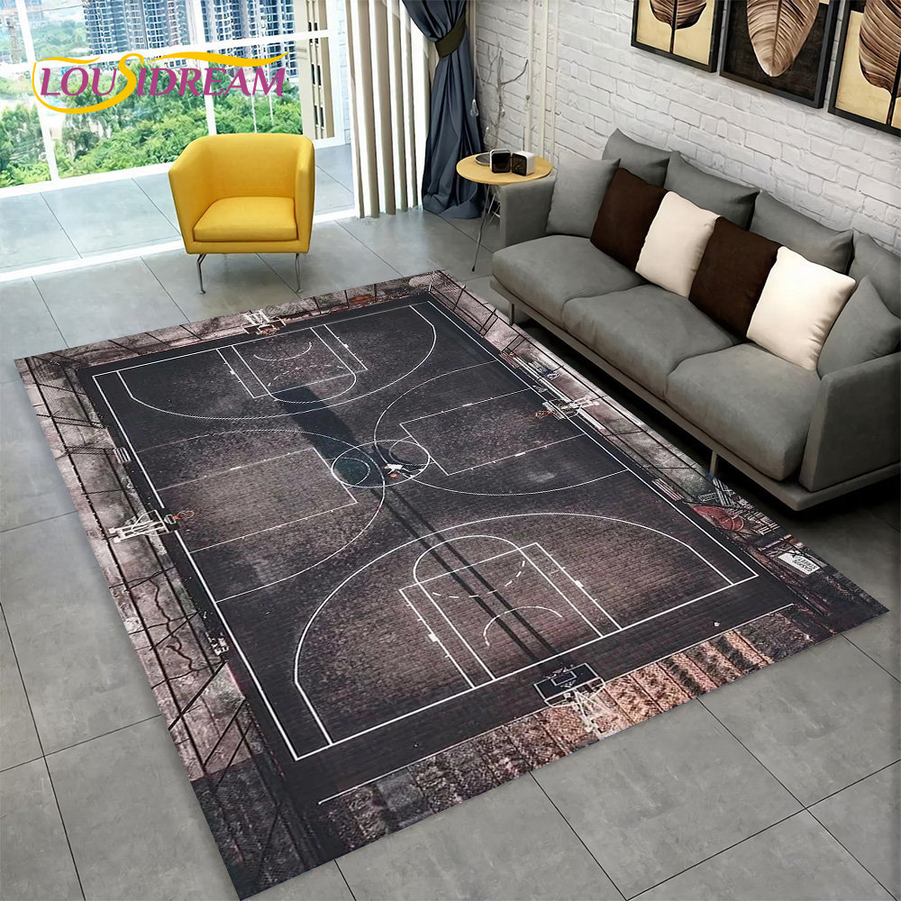 Karpet Area kartun basket 3D b - Retro Gaming Rug ulasan dan harga