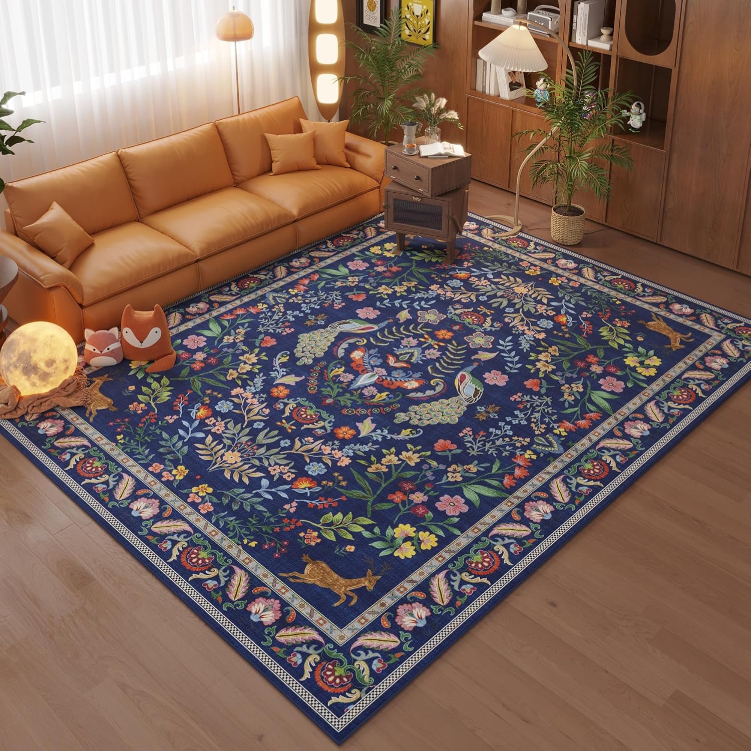 Karpet Motif Bunga Rusa Merak  - Retro Gaming Rug ulasan dan harga