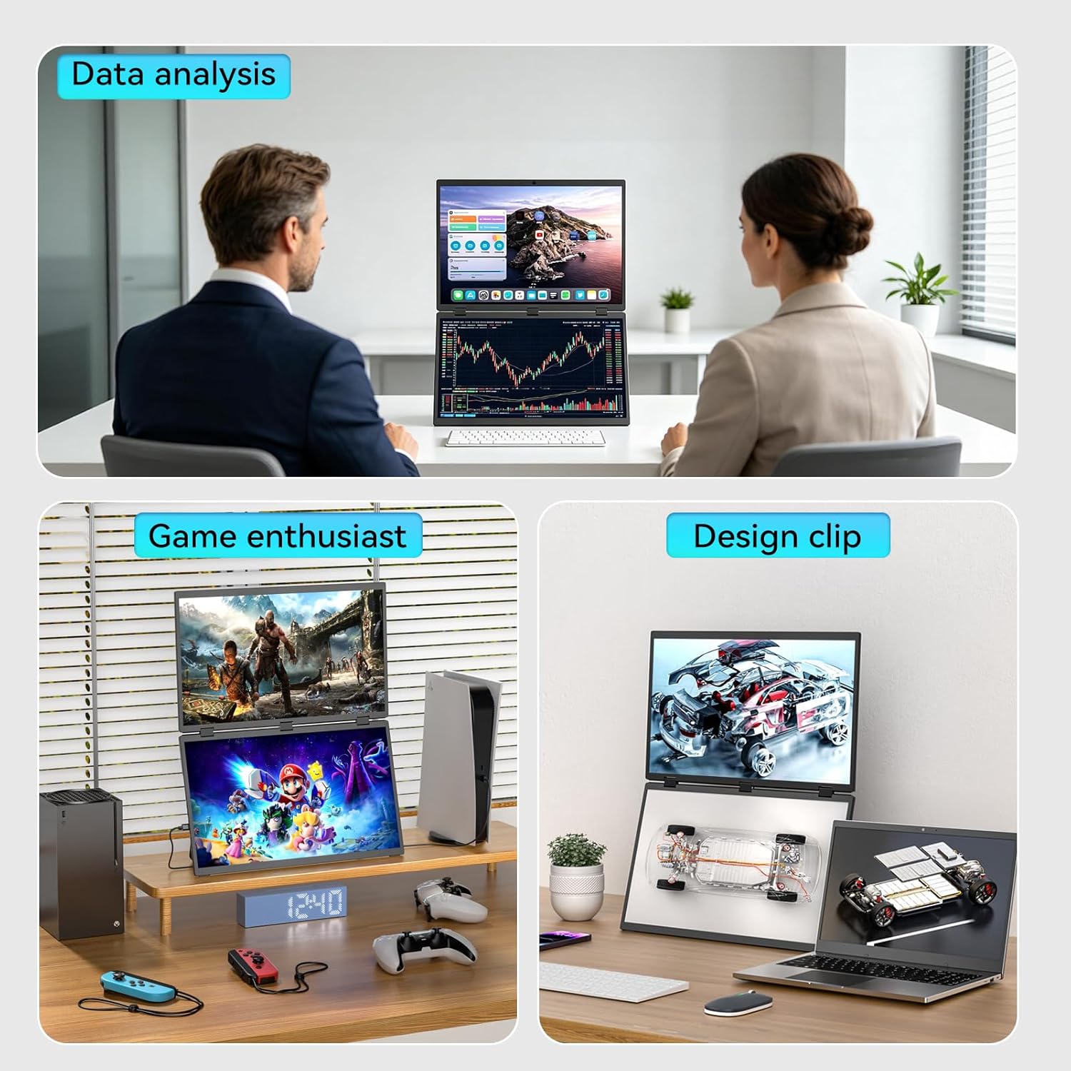 UPERFECT Delta 100HZ Dual Port - Crt Monitor Stand ulasan dan harga