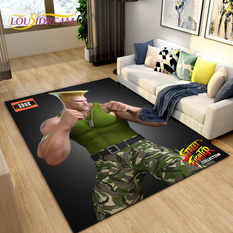 Karpet Area Street Fighter Gam - Retro Gaming Rug ulasan dan harga