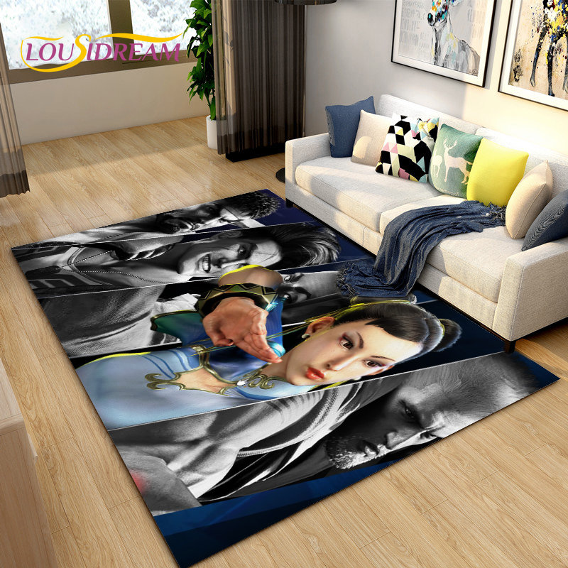 Karpet Area Street Fighter Gam - Retro Gaming Rug ulasan dan harga