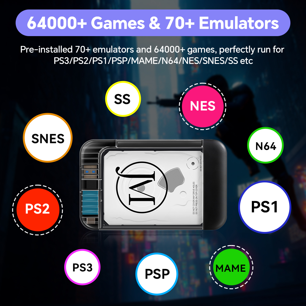 Retrobat HDD Gaming 500GB deng - Retro Gaming Emulator Pc ulasan dan harga